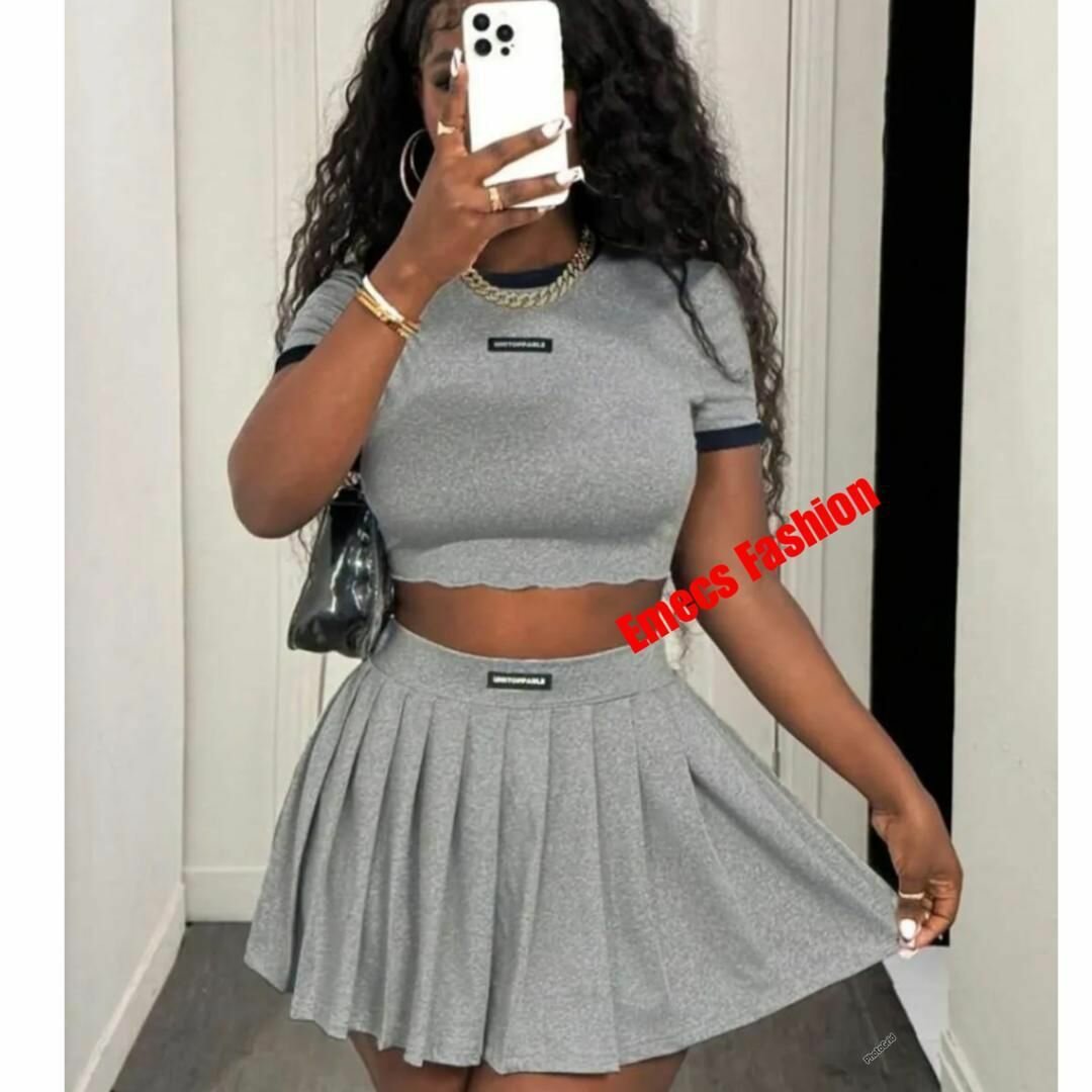 Ensemble Jupe Courte Élégant