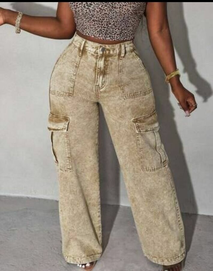 Pantalon cargo décontracté femme