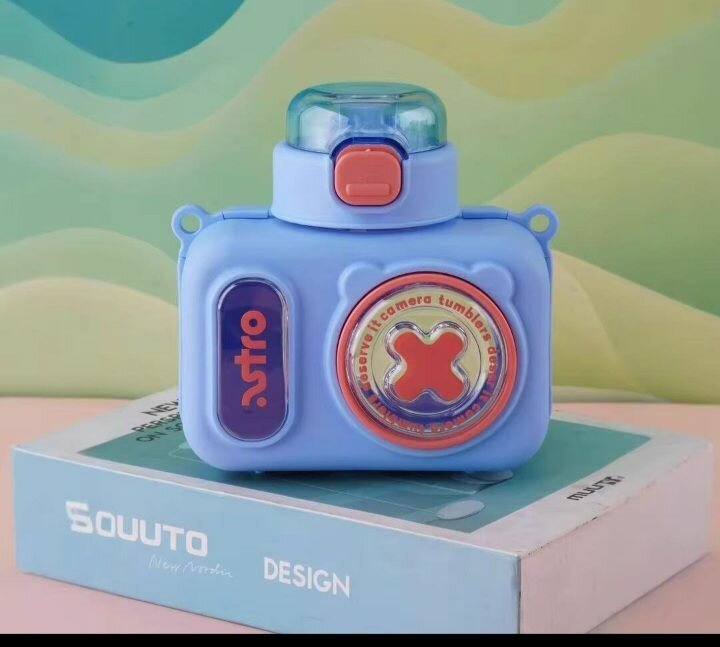 Colorful Kids Camera Drink Bottle