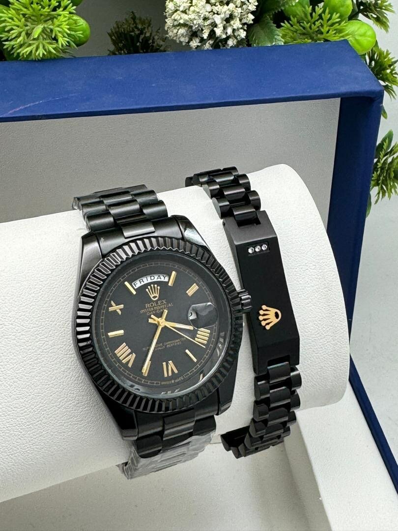 Rolex watch with bracelet