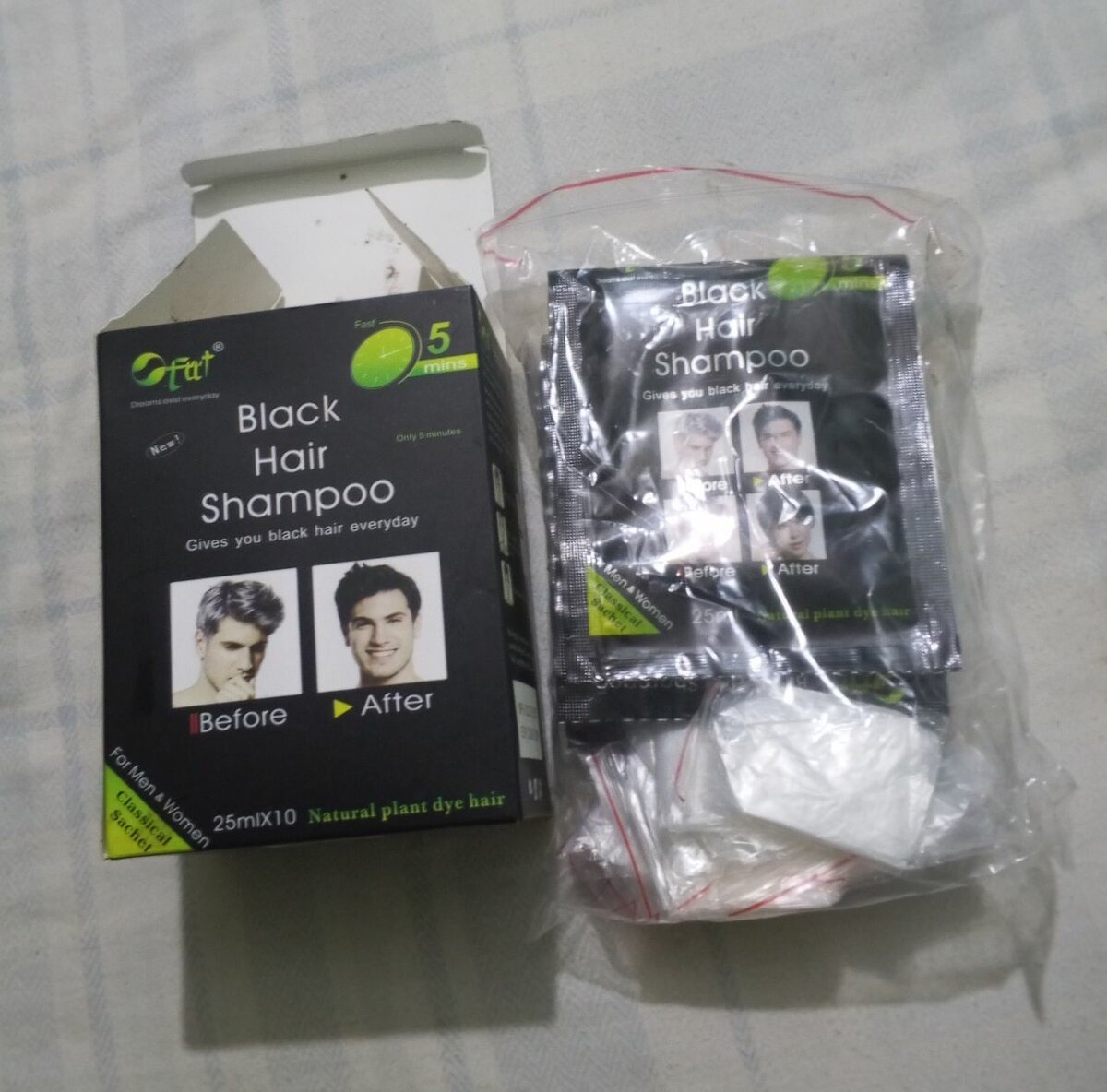 Champoing colorant noir