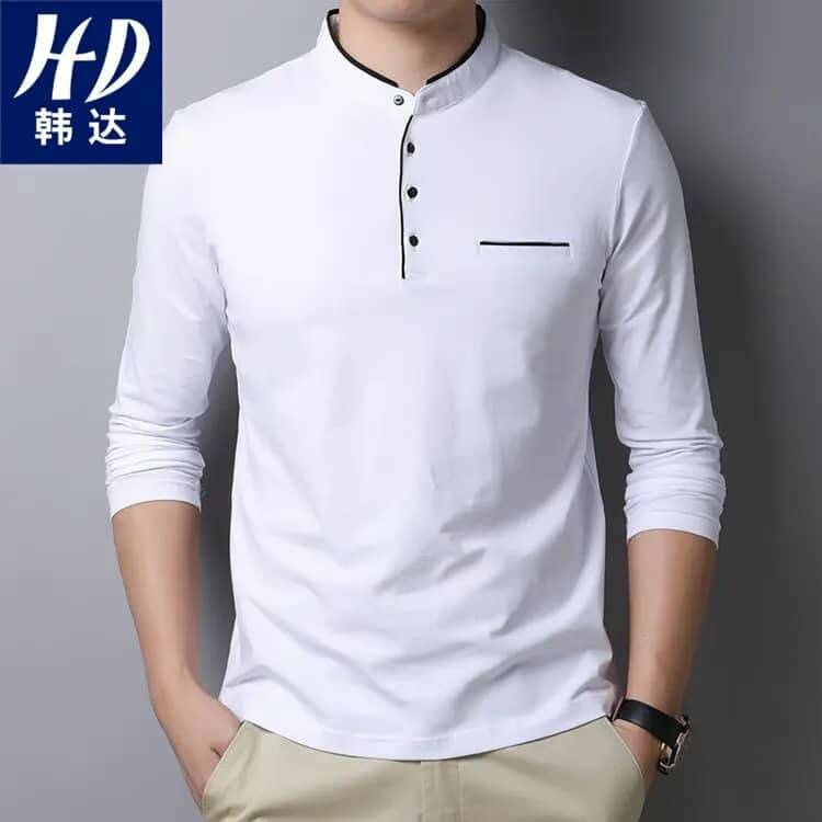 Chemise Homme Col Mao Élégante