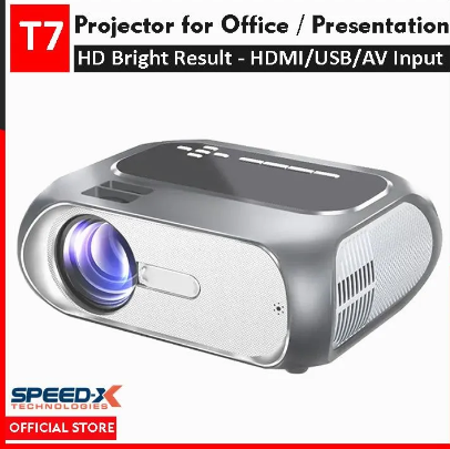 SpeedX Projector Multimedia Wifi / HDMI / USB Input - HD Display Projector for Office Study Lectures Presentation