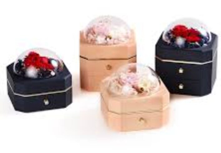 Coffret de bijoux en fleur