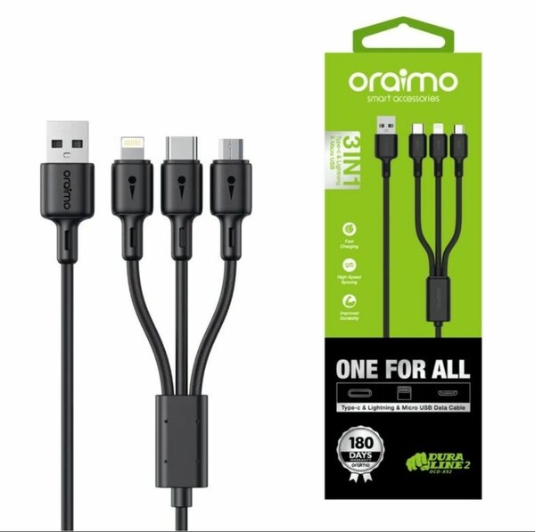 Câble 3-en-1 Oraimo Multifonction