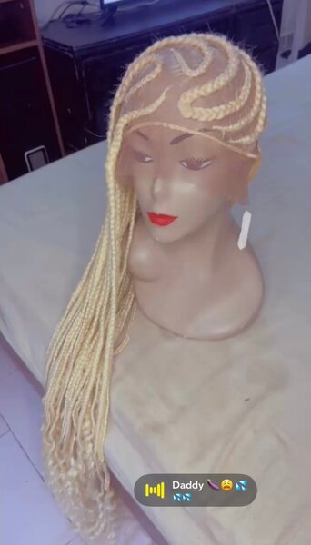 Perruque Tresses Blondes Longues