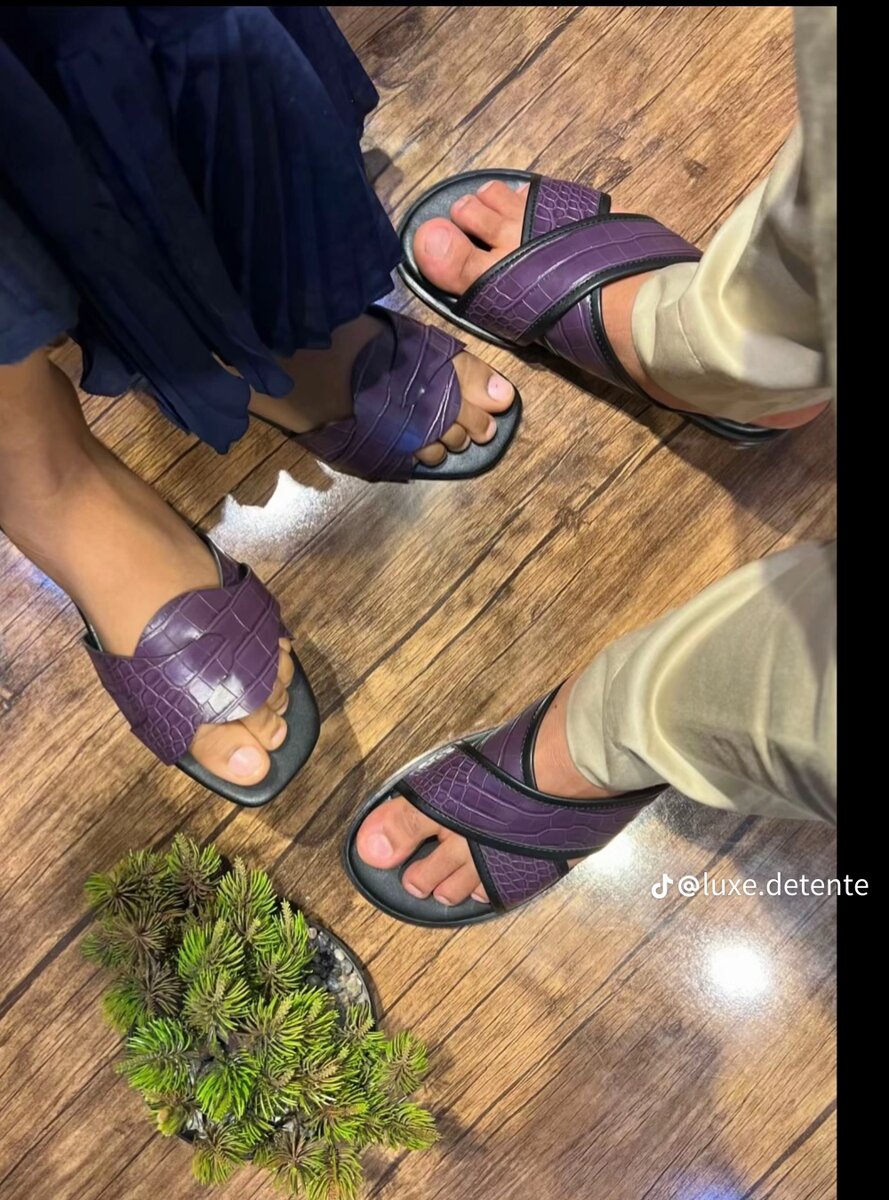 Sandales d'été élégantes pour couples