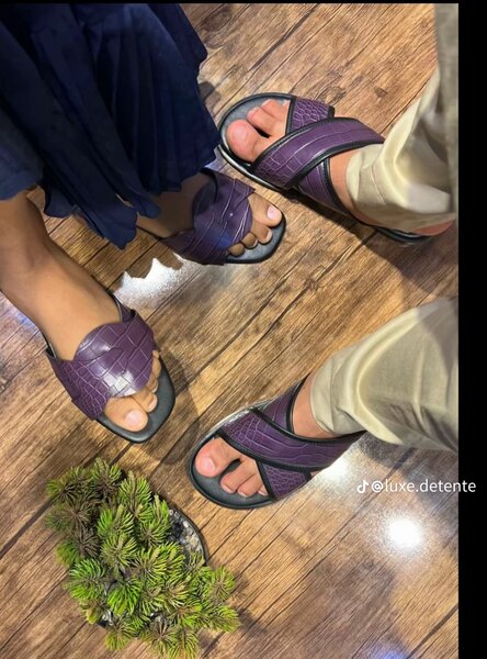 Sandales d'été élégantes pour couples