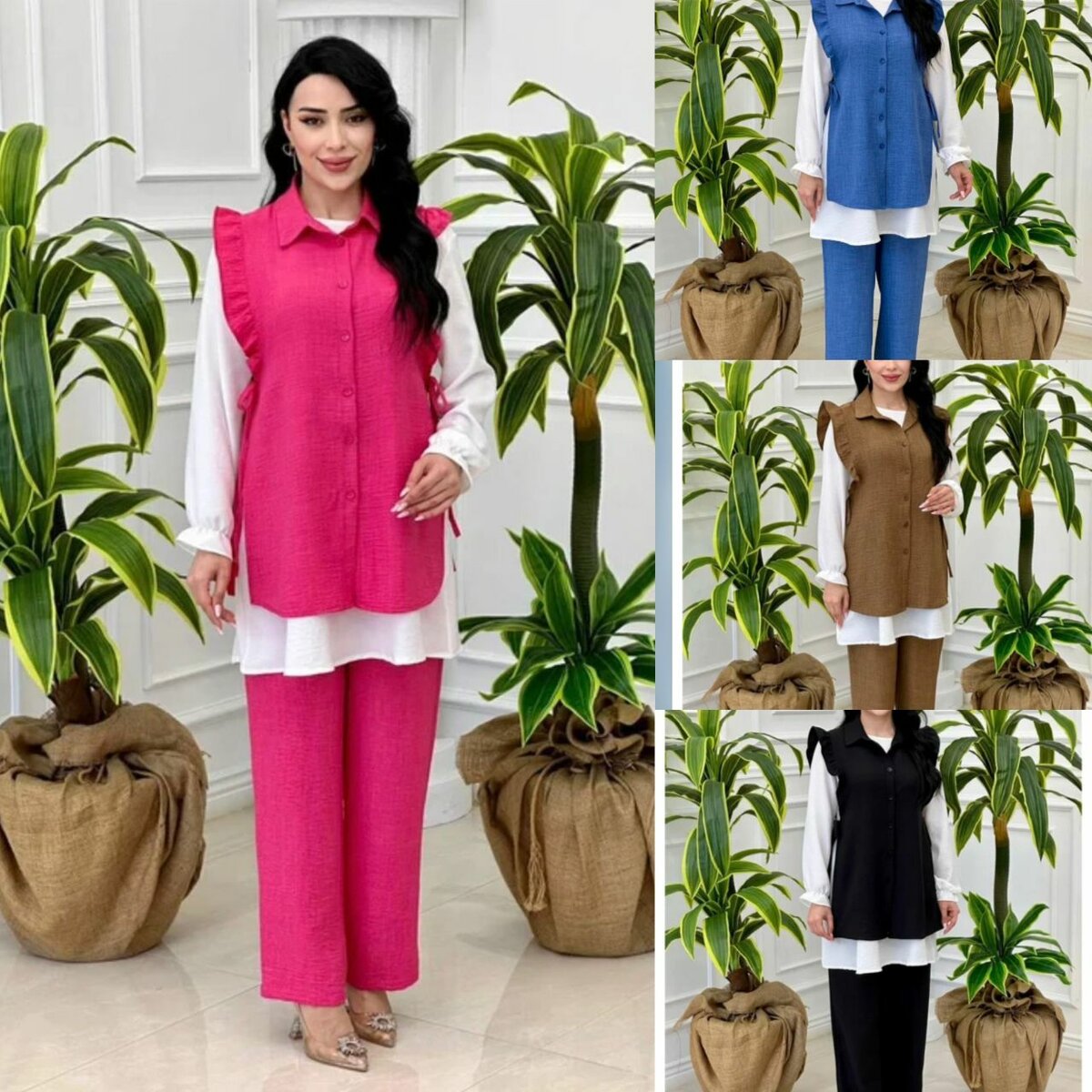 Ensemble tunique et pantalon femme