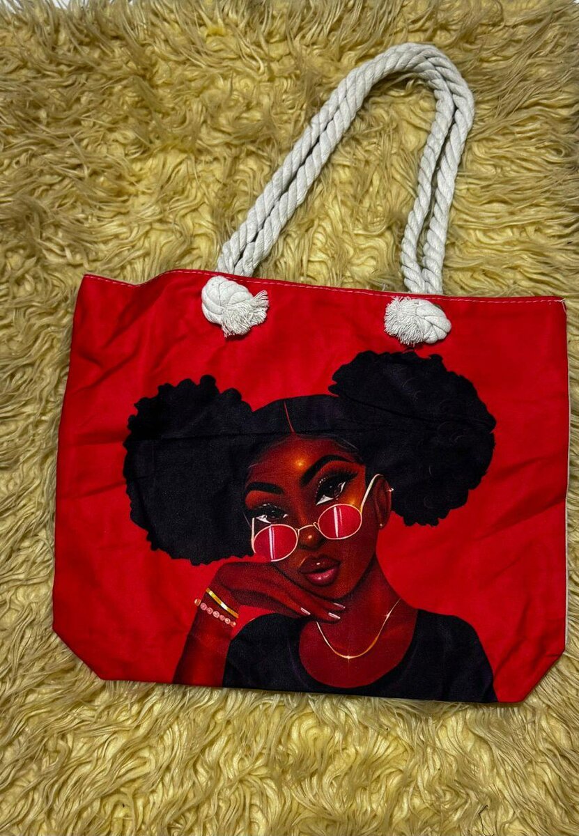 Sac cabas en toile colorée