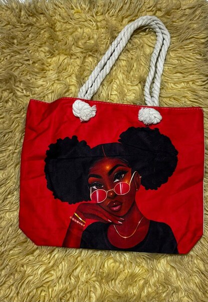 Sac cabas en toile colorée