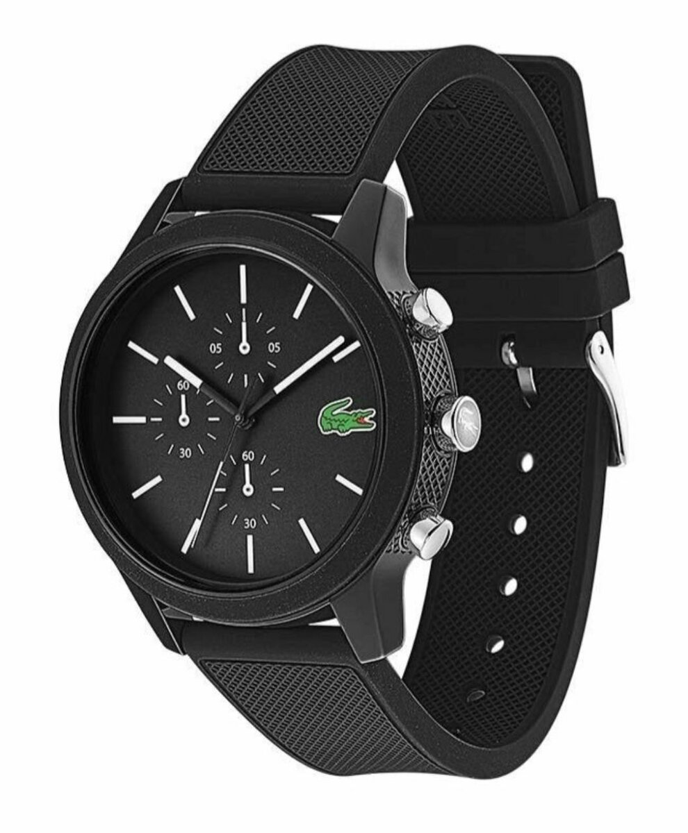 Montre noire sportive homme