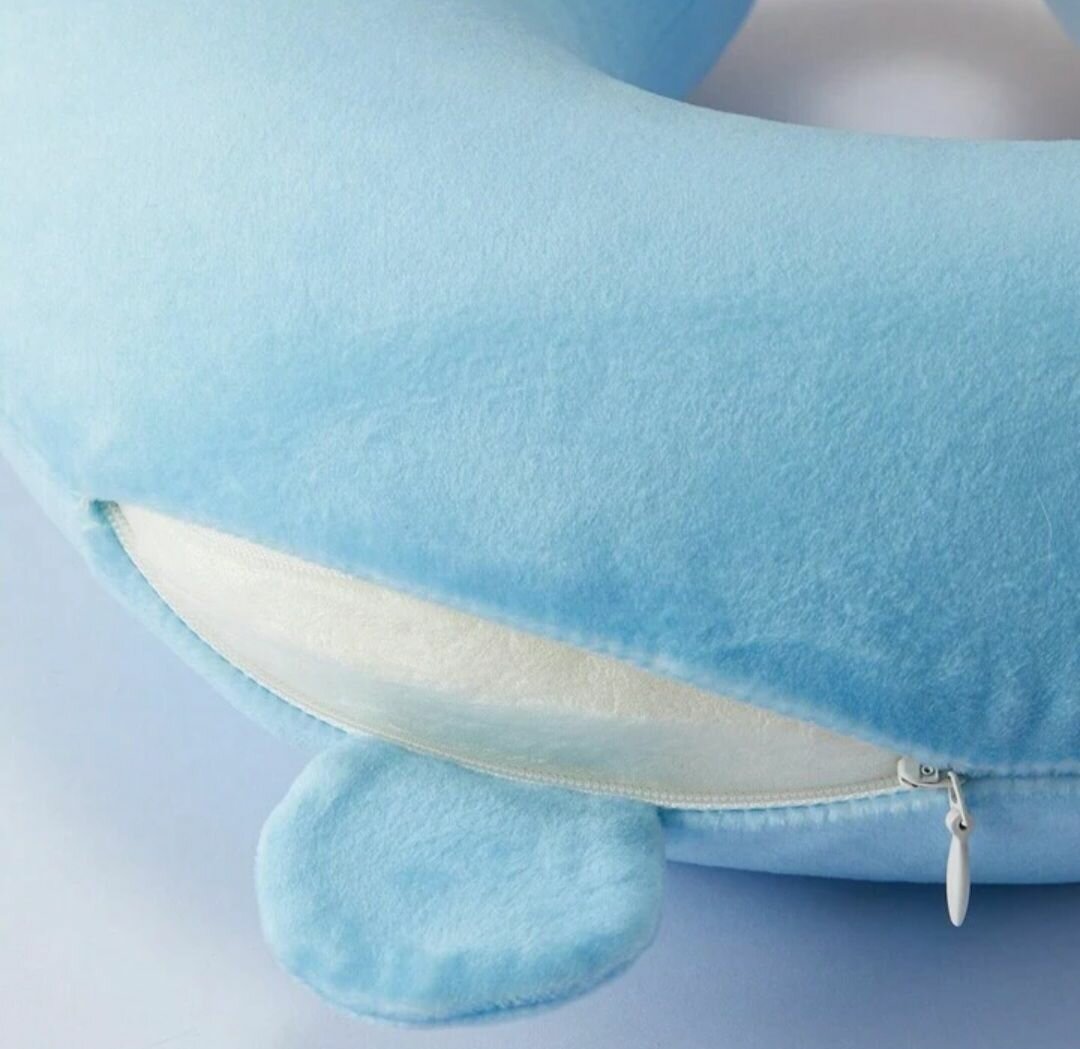 Care Bears' GRUMPY BLUE travel neck pillow for kids