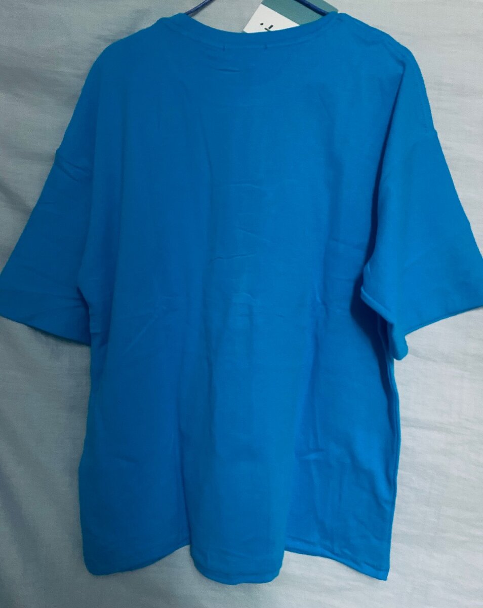 T-shirt bleu imprimé mode