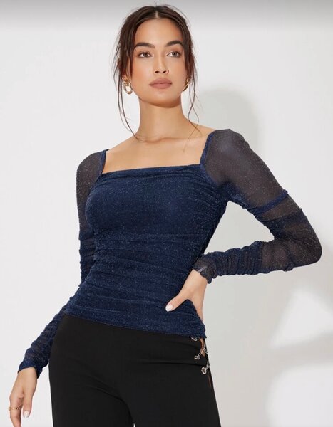 Top Croisé Vert Femme