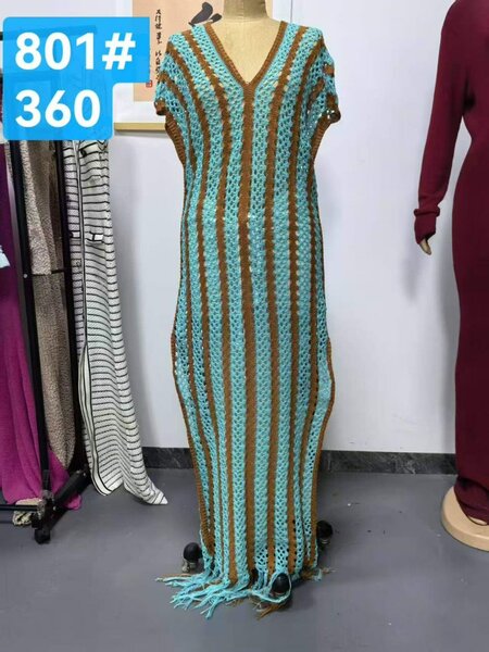 Robe tricotée élégante femme