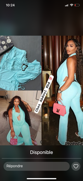 Combinaison élégante bleue