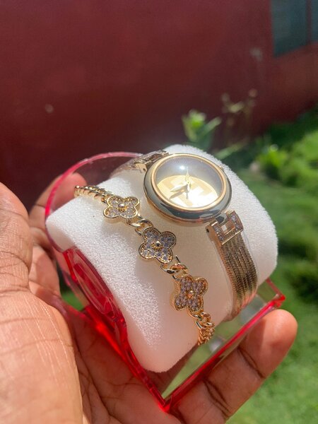 Wrist watch and Bracelet set