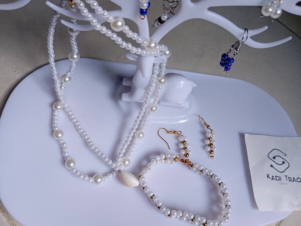 Parure de perles élégant KADI