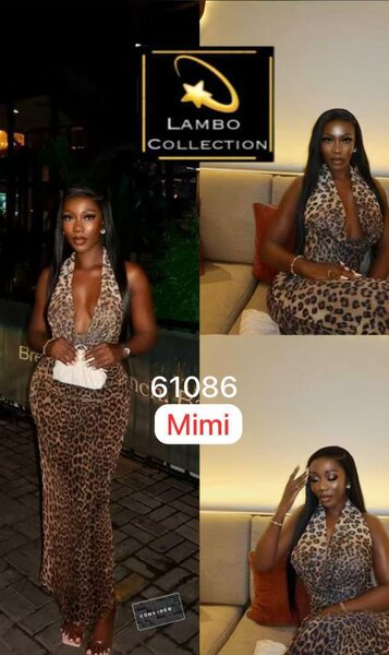 Robe longue léopard élégante