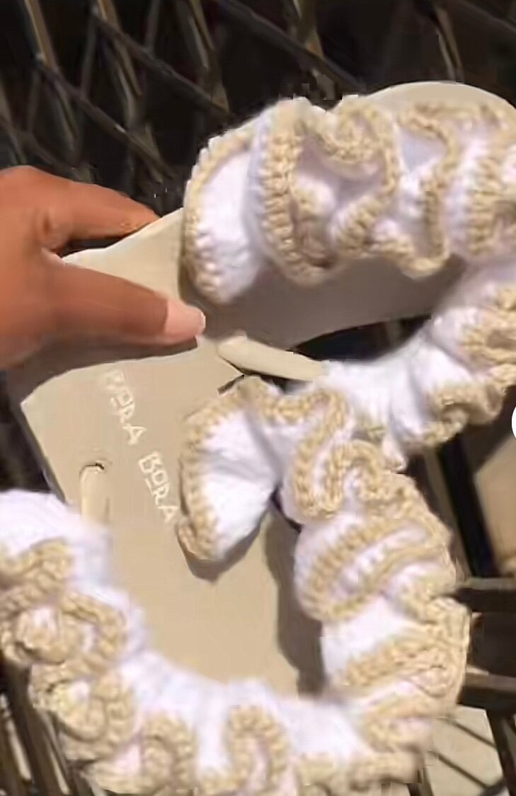 Crochet Ruffle Sandals