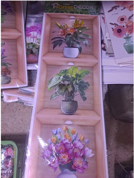 Six lots Autocollant pour décoration de maison en forme de c