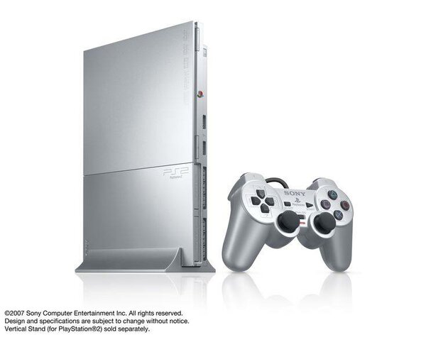 Console PS2 Slim Argent