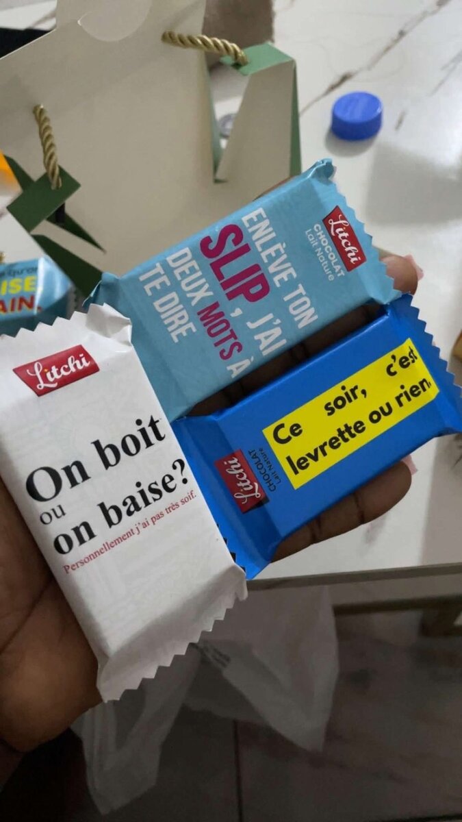 Chocolats Litchi amusants