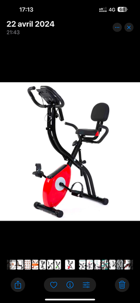 Vélo d'exercice pliable