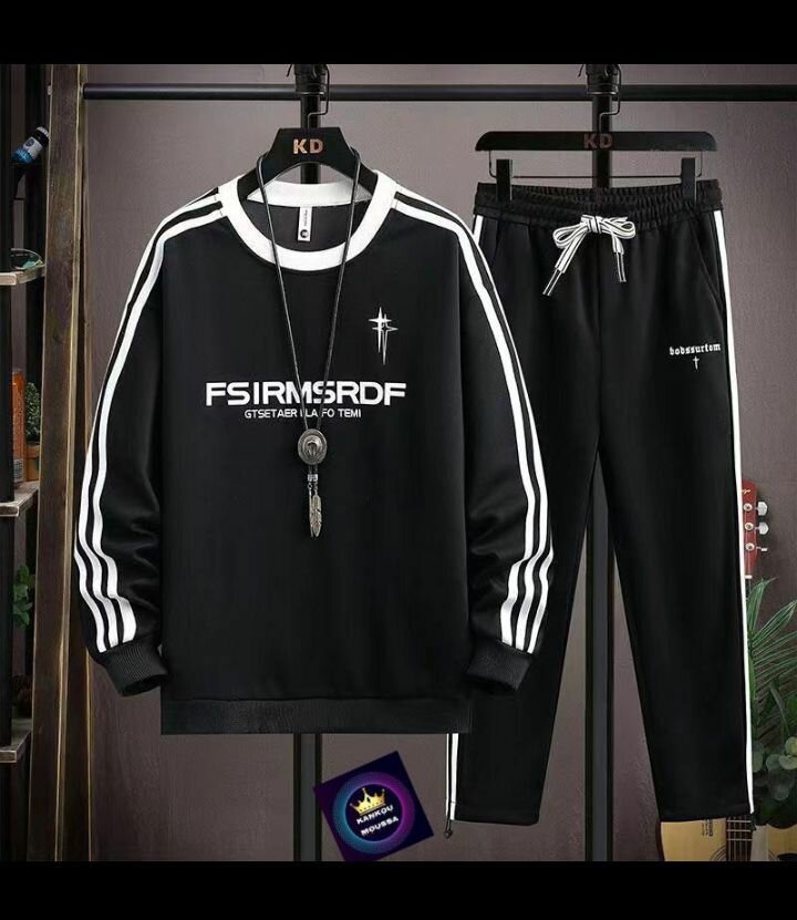 Costume de survêtement décontracté en coton