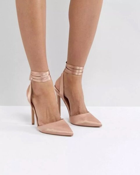 Туфли атласные ZARA