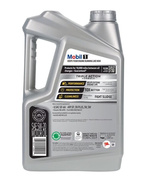 Mobil 1 Full Synthetic Engine Oil 5W-20 5 Quart