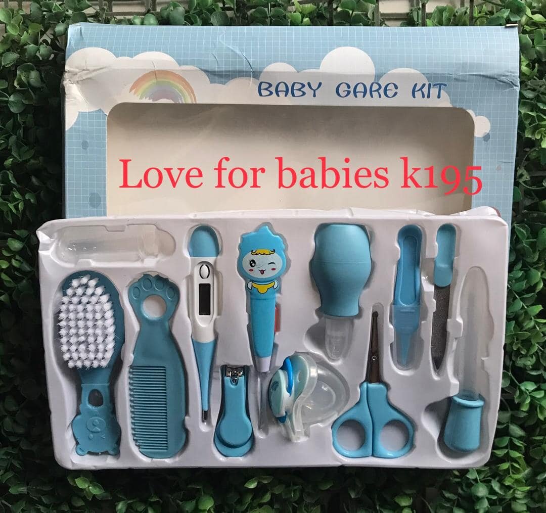 Baby care kit (comb, scissors, thermometer, pipette, etc.)