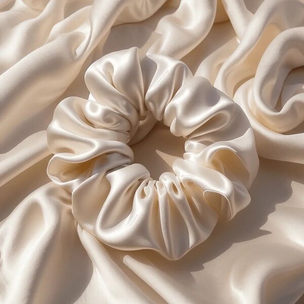 Chouchou en satin pour cheveux