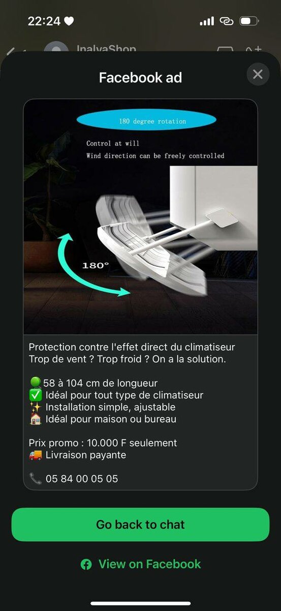 Déflecteur de climatiseur