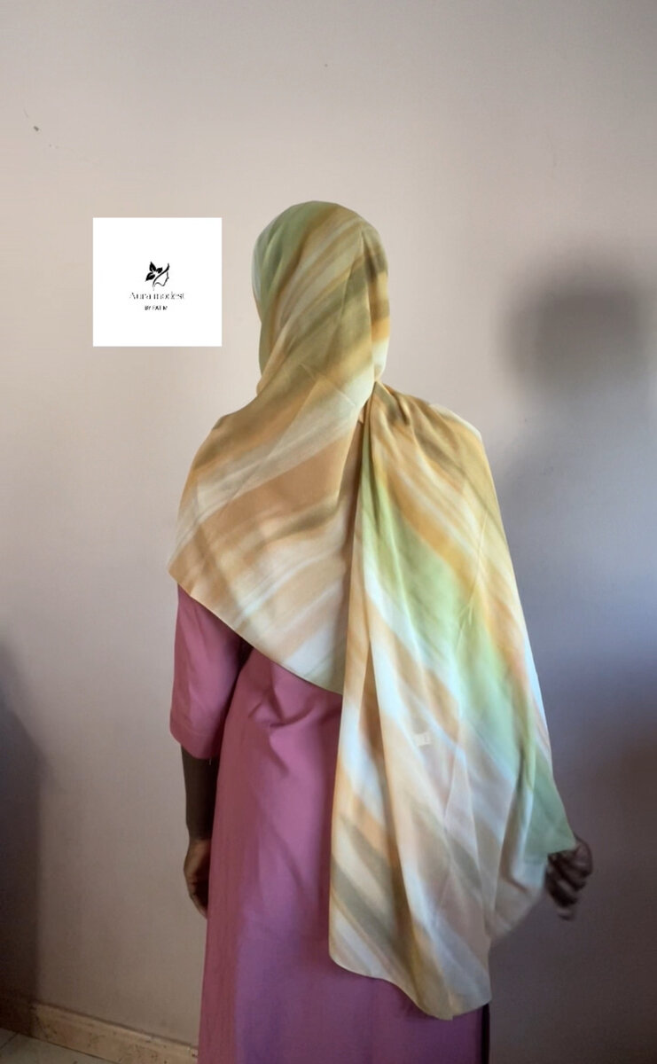 Voile dégradé en mousseline