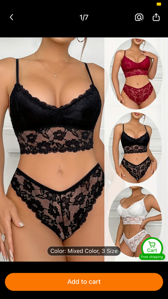 Two set bralette and pant