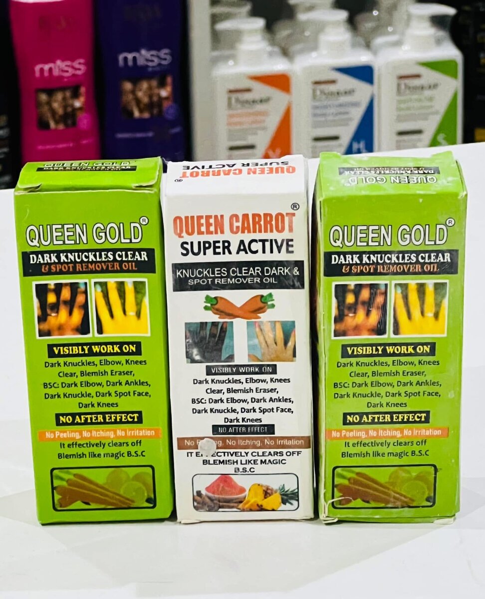 Queen Gold dark knuckles clear & spots remover