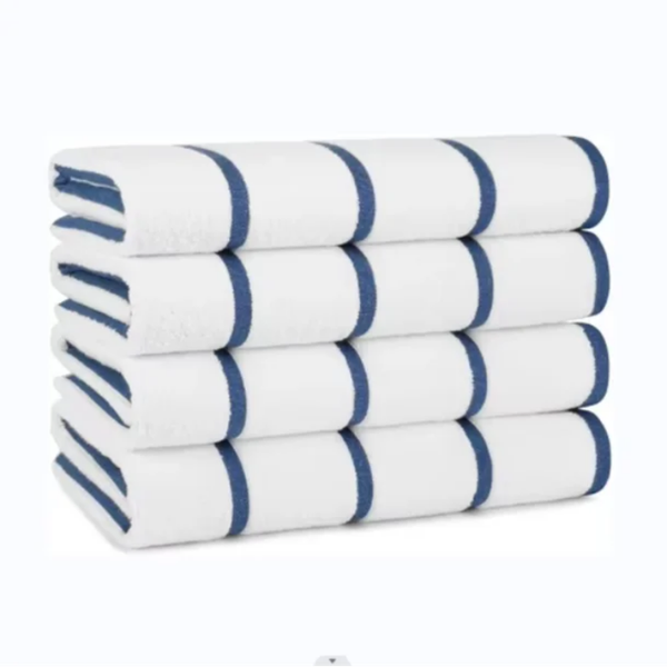 Ensemble de serviettes rayées