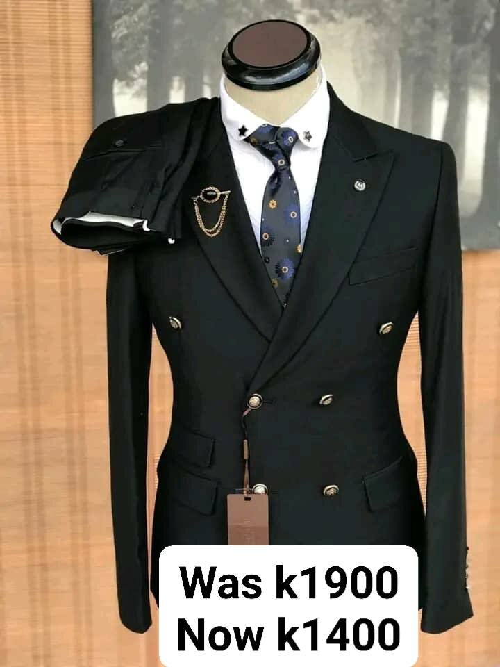 Stylish and elegant men's suit black