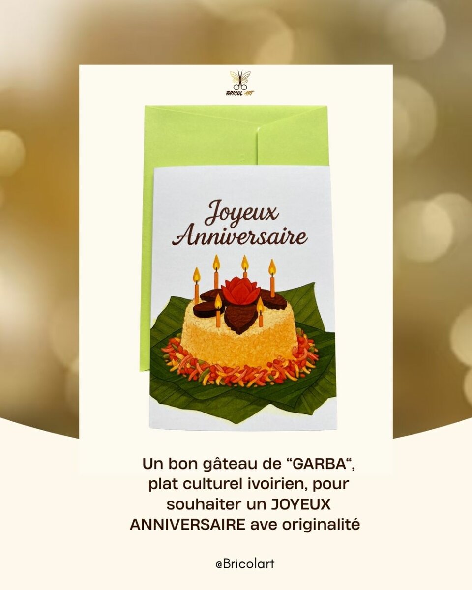 Carte Anniversaire Ivoirienne