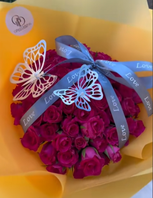 80 stems bouquet for a get well soon from a friend