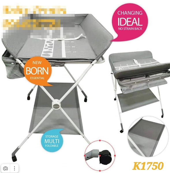 grey changing table