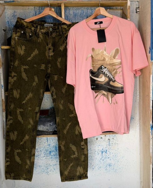 Ensemble tendance t-shirt et jeans