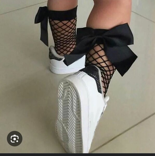 Girls' Lace Bow Socks