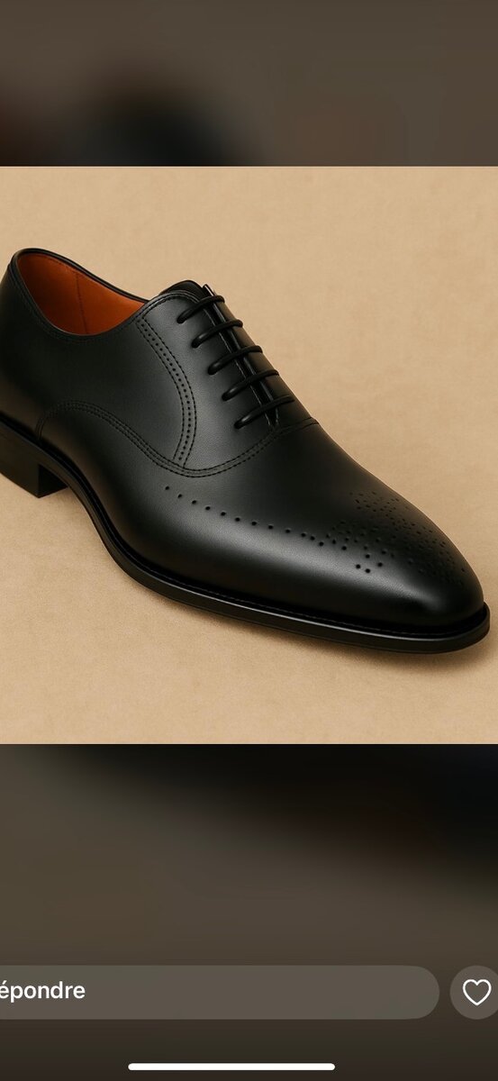 Chaussures Derby homme en cuir