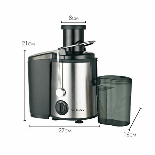 Sokany SK-4000 Stainless Steel Juice Extractor - 800W - Silv