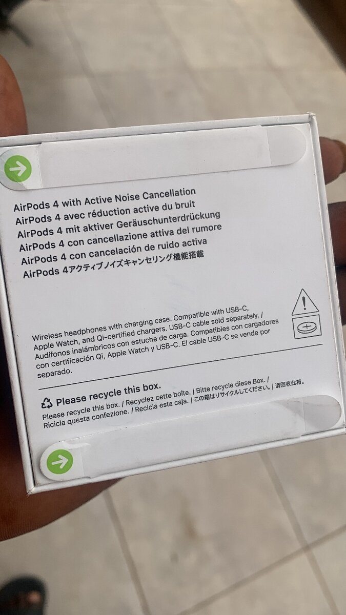 Original apple AirPods actively noise cancellation