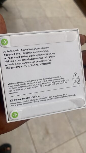 Original apple AirPods actively noise cancellation