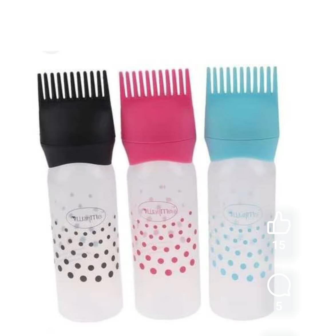 Bouteille Applicatrice Peigne Cheveux